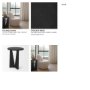70110 - Mattius Black Wood Accent Table