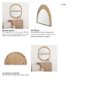 70141 - Celeste Light Brown Wood Small Mirror