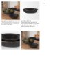 70146 - Nikita Set of 2 Large Black-Brown Reclaimed Wood Bowls