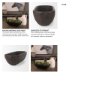 70158 - Athena Extra Large Oblong Black-Brown Reclaimed Wood Bowl 