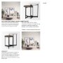 70170 - Larkin Marble & Dark Brown Wood Tabletop Nesting End/Side Tables