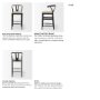 70194 - Trixie Black Wood Frame w/ Dark Taupe Fabric Seat Bar Stool