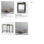 70196 - Miles Black Metal w/ Light Wood Nesting End/Side Table