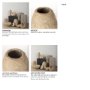 70210 - Rundal Small Beige Paper Mache Vase