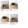 70211 - Rundal Large Beige Paper Mache Vase