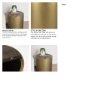 70241 - Eclipse Antique Brass Metal Drum Base w/ Dark Brown Wood Top End/Side Table