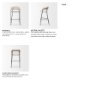 70246 - Carolyn Bar Stool w/ Oatmeal Fabric & Matte Black Metal 