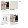 70250 - Brently Curved Back Dining Arm Chair | Cream Boucle w/ Metal