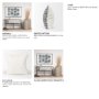 70309 - Jolie 22x22 Cream w/ Black Print Linen Square Pillow Cover