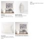 70313 - Jayden 22x22 Cream w/ Black Print Linen Square Pillow Cover
