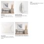 70321 - Jenna 22x22 Cream w/ Black Print Linen Square Decorative Pillow Cover