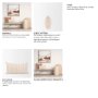 70326 - Jace 14x26 Cream w/ Beige Stripe Lumbar Decorative Pillow Cover