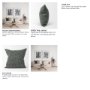70328-CFD - Jack 22x22 Green Linen Square Decorative Pillow Cover w/Down Filler