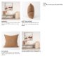 70329 - Jack 22x22 Rust Linen Square Decorative Pillow Cover