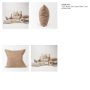 70330-CFD - Jacklyn 22x22 Brown Linen Square Pillow Cover w/Down Filler