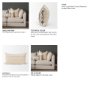 70335 - Kitt 14x26 Cream Multi Colored Patterned Lumbar Pillow Cover