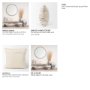 70341 - Kodi 20x20 Cream with Stripes Square Pillow Cover