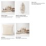 70341-CFNA - Kodi 20x20 Cream with Stripes Square Pillow Cover w/Non-Allergen Filler