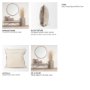70343 - Khloe 20x20 Taupe Square Pillow Cover