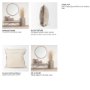 70343-CFD - Khloe 20x20 Taupe Square Pillow Cover w/Down Filler