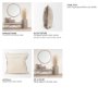 70343-CFNA - Khloe 20x20 Taupe Square Pillow Cover w/Filler