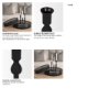 70358 - Haute Medium Matte Black Blown Glass Candlestick