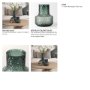 70364 - Jolene 7" Green Waterglass Glass Vase