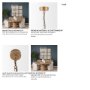 70368 - Rhone Gold Metal and Wood Beaded Chandelier