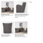 70429 - Dunstan Accent Chair Upholstered Gray Twill Fabric and Medium Brown Wood Feet