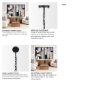 70457 - Edie Matte Black Metal w/ Frosted Glass Globe 1-Light Pendant