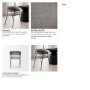 70465 - Carolyn Contoured Back Dining Side Chair | Gray Fabric w/ Metal