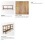 70492 - Rosie 76.5" Brown Wood Console Table