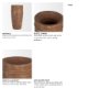 70507 - Porta Large Medium Brown Reclaimed Wooden Pot