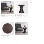 70511 - Palmera Dark Brown Wood Pedestal Accent Table