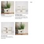 70551 - Medina Off White w/ Gold Antiquing Tall Metal Planters (Set of 2)