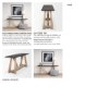 70556 - Rialto Two-Toned Black and Brown Wood Angular Leg Console Table 