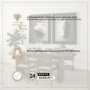 70559-AB - Isla 86.5"L x 39"W Oval Dining Table | Modern | Dark Brown Wood | Seats 6