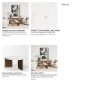70561-AB - Rumer Dark Brown Wood w/ White Marble Coffee Table