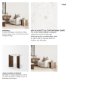 70562 - Rumer Dark Brown Wood w/ White Marble Side Table