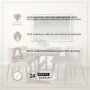 70569-AB - Araxi 95"L x 41"W Rectangular Trestle Dining Table | Brown Wood & Black Metal | Seats 8-10