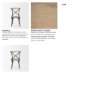 70588 - Etienne Cross Back Dining Side Chair | Light Brown Wood w/ Iron