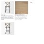 70589 - Etienne Light Brown Wood w/ Iron Metal Counter Stool