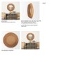 70600 - Ranela Light Brown Beaded Wooden Wall Mirror