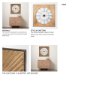 70602 - Rondell Light Brown Wood W/ Gold Metal Wall Clock