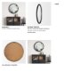 70606 - Roan Black Wood Beaded Wall Mirror