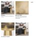70616 - Roland Satin Brass Cast Aluminum Metal Accent Table