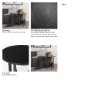 70617 - Sobi Textured Matte Black Round Metal Accent Table