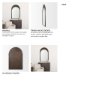 70620 - Celeste Dark Brown Medium Arched Mirror