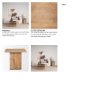 70631 - June Light Brown Wood w/ Fluting Square Side Table