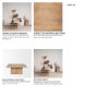70632-AB - June Light Brown Wood w/ Fluting Square Coffee Table